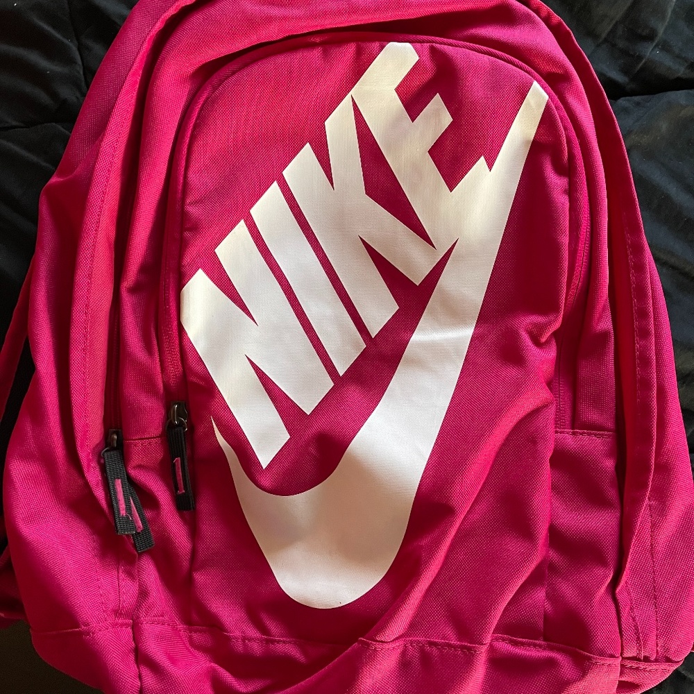Pink Nike backpack